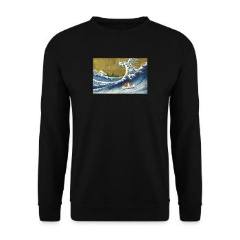 Guinea Pig - Unisex Sweatshirt - black - Front - Alina (178cm) & Michal (187cm)
