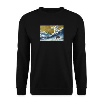 Frettchen - Unisex Pullover - Schwarz - Vorne - Alina (178cm) & Michal (187cm)