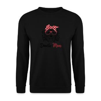 Goldendoodle Labradoodle - Unisex Sweatshirt - black - Front - Alina (178cm) & Michal (187cm)