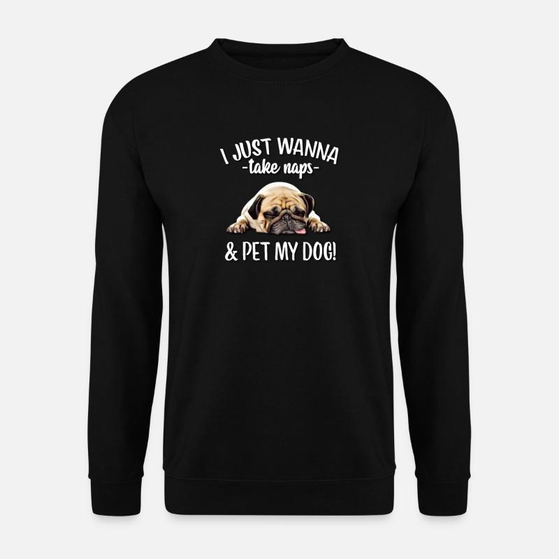Pug - Unisex Sweatshirt - black