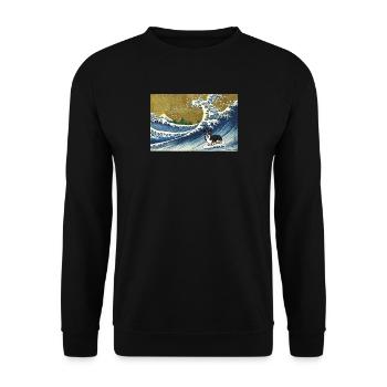 Corgi - Unisex Sweatshirt - black - Front - Alina (178cm) & Michal (187cm)