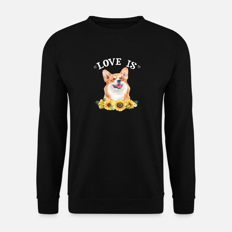 Corgi - Unisex Sweatshirt - black