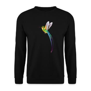Hummingbird - Unisex Sweatshirt - black - Front - Alina (178cm) & Michal (187cm)