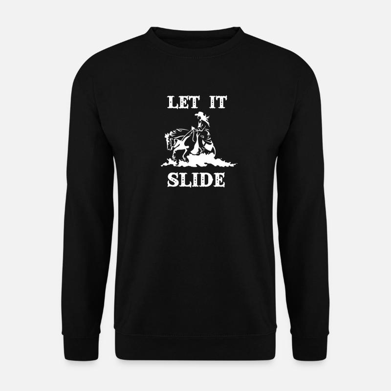 Reining Pferd - Unisex Pullover - Schwarz