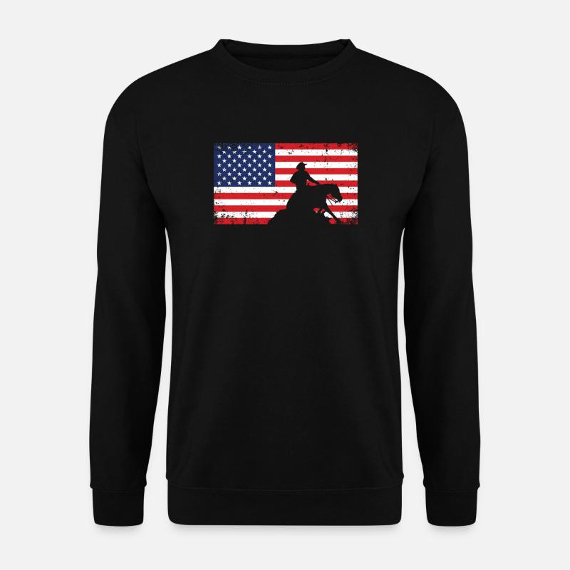 Reining Pferd - Unisex Pullover - Schwarz