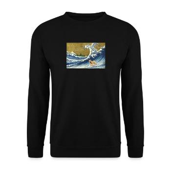 Shar Pei - Unisex Sweatshirt - black - Front - Alina (178cm) & Michal (187cm)