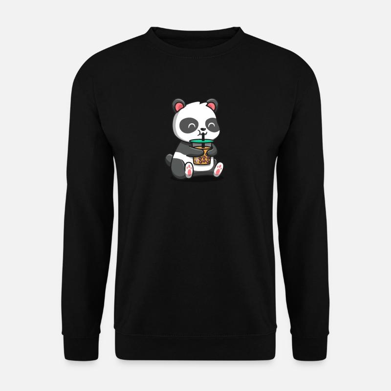 Panda - Unisex Pullover - Schwarz