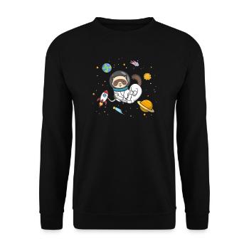 Frettchen - Unisex Pullover - Schwarz - Vorne - Alina (178cm) & Michal (187cm)