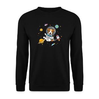 Jack Russell - Unisex Pullover - Schwarz - Vorne - Alina (178cm) & Michal (187cm)