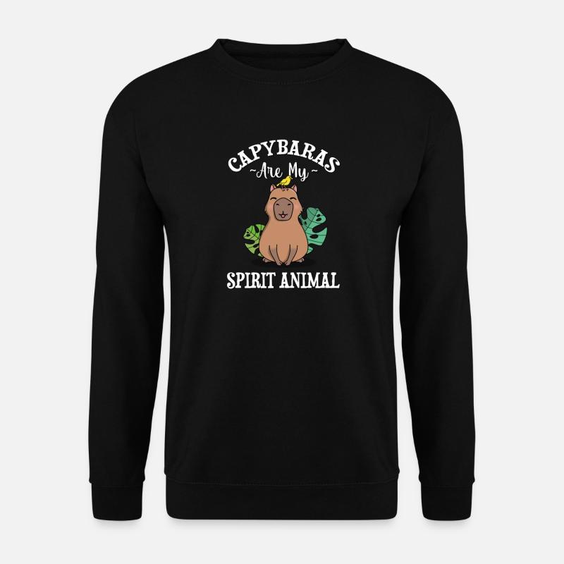 Capybara - Unisex Pullover - Schwarz