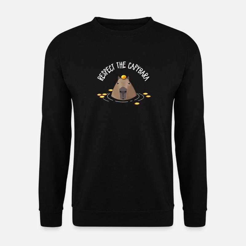 Capybara - Unisex Pullover - Schwarz