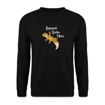 Leopard Gecko - Unisex Sweatshirt - black - Front - Alina (178cm) & Michal (187cm)