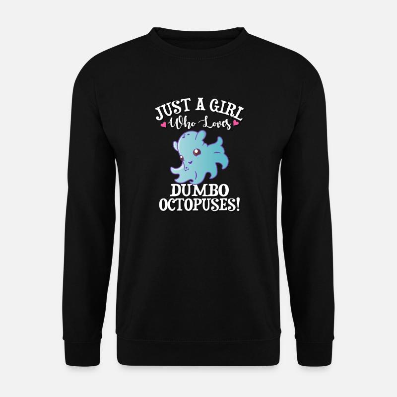 Dumbo Octopus - Unisex Sweatshirt - black