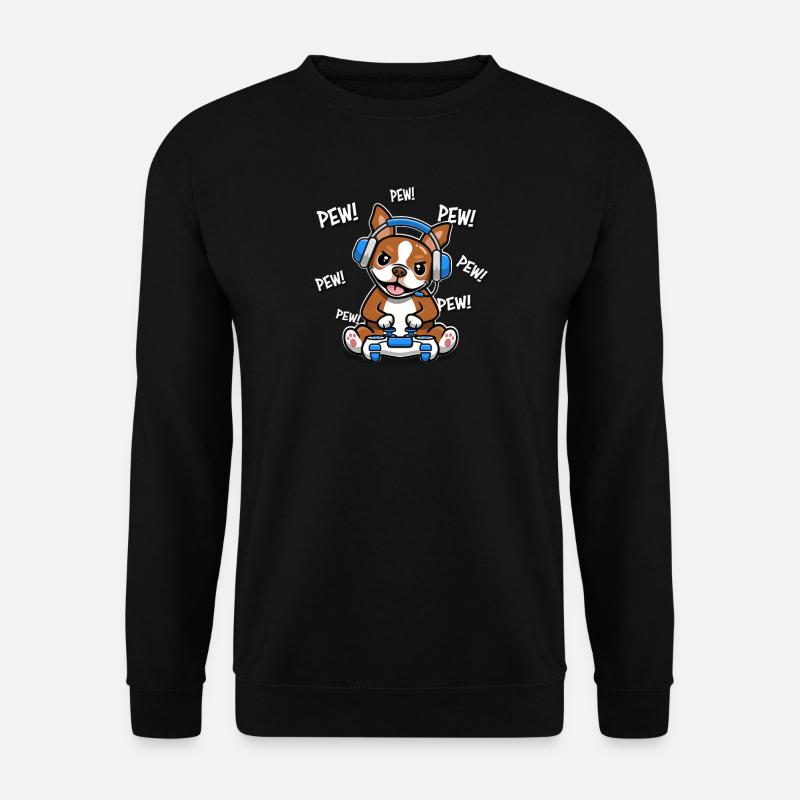 Terrier de Boston rouge - Sweat-shirt Unisexe - noir