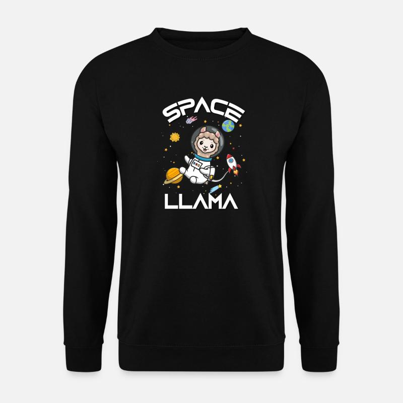 Lama - Unisex Pullover - Schwarz