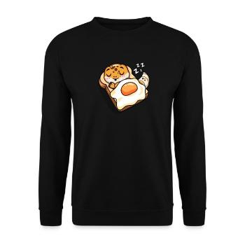 Leopard Gecko - Unisex Sweatshirt - black - Front - Alina (178cm) & Michal (187cm)