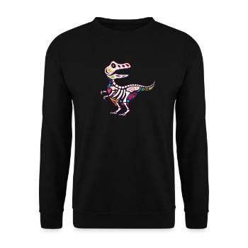 T Rex - Sweat-shirt Unisexe - noir - Devant - Alina (178cm) & Michal (187cm)