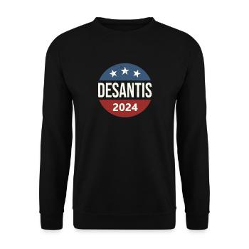 DeSantis 2024 - Unisex Sweatshirt - black - Front - Alina (178cm) & Michal (187cm)