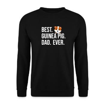 Meerschweinchen-Vater - Unisex Pullover - Schwarz - Vorne - Alina (178cm) & Michal (187cm)
