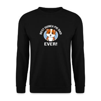 Meerschweinchen-Vater - Unisex Pullover - Schwarz - Vorne - Alina (178cm) & Michal (187cm)