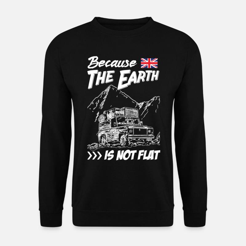 Landy because The Earth Is Not Flat - Unisex Pullover - Schwarz