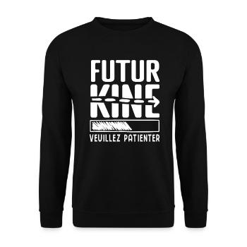 Future KINE- Gift Idea PHYSIO - Unisex Sweatshirt - black - Front - Alina (178cm) & Michal (187cm)