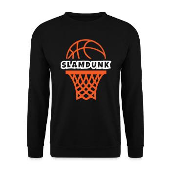 Basket-ball Slam Dunk - Sweat-shirt Unisexe - noir - Devant - Alina (178cm) & Michal (187cm)