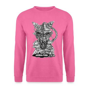 Mr. Wolf SteamPunk AnimalPunk - Unisex Pullover - Pink - Vorne