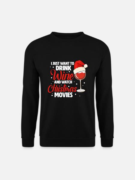 Wine Christmas - Unisex Sweatshirt - black
