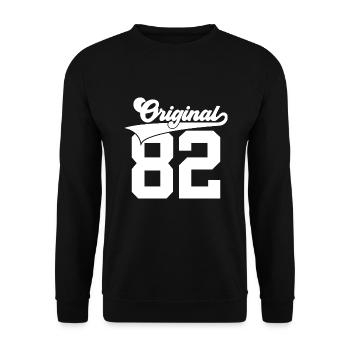 44E ANNIVERSAIRE 1982 ORIGINAL 82 - Sweat-shirt Unisexe - noir - Devant - Alina (178cm) & Michal (187cm)