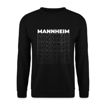 Mannheim - Unisex Sweatshirt - black - Front - Alina (178cm) & Michal (187cm)