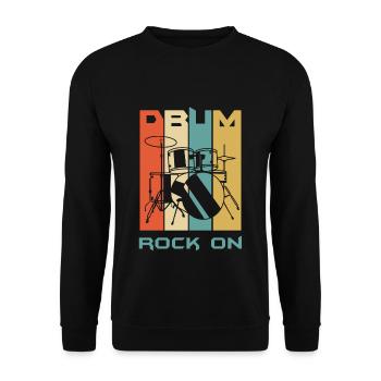 Percussion - Unisex Sweatshirt - black - Front - Alina (178cm) & Michal (187cm)