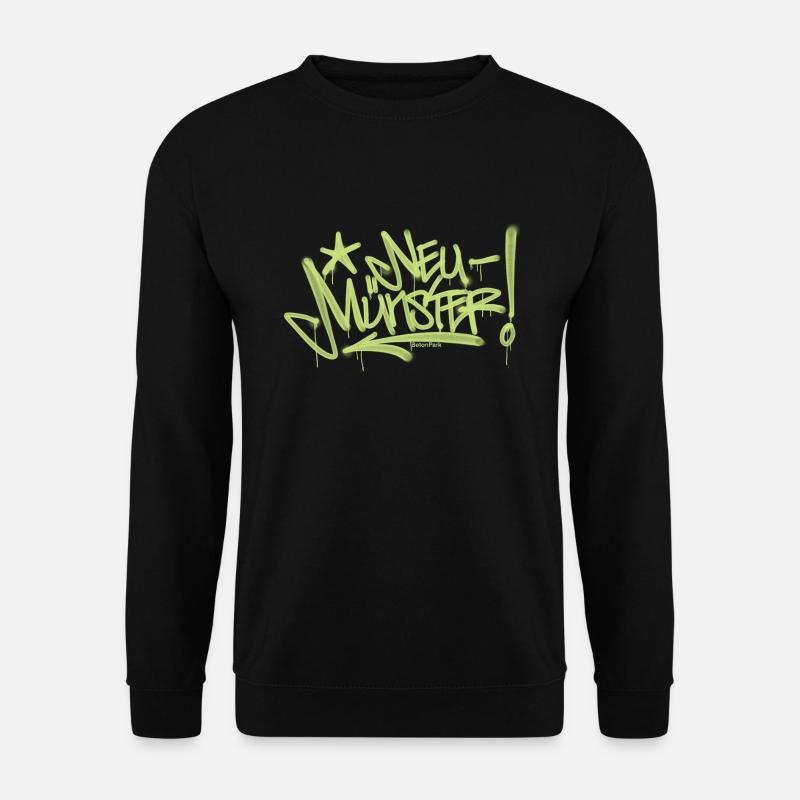 Neumünster Graffiti T Shirt - Unisex Sweatshirt - black
