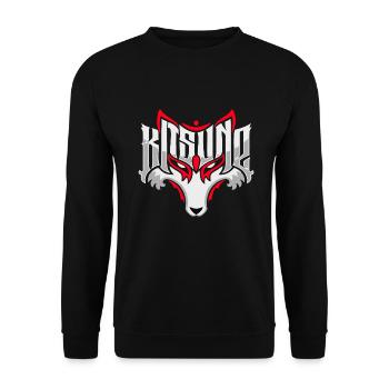 Kitsune - Unisex Pullover - Schwarz - Vorne - Alina (178cm) & Michal (187cm)