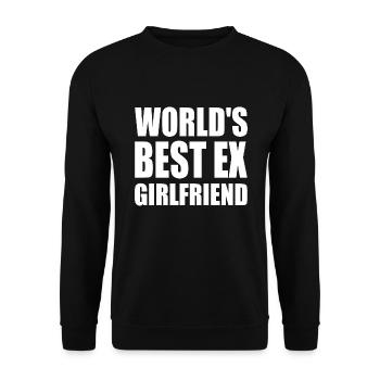 worlds best ex girlfriend - Unisex Sweatshirt - black - Front - Alina (178cm) & Michal (187cm)