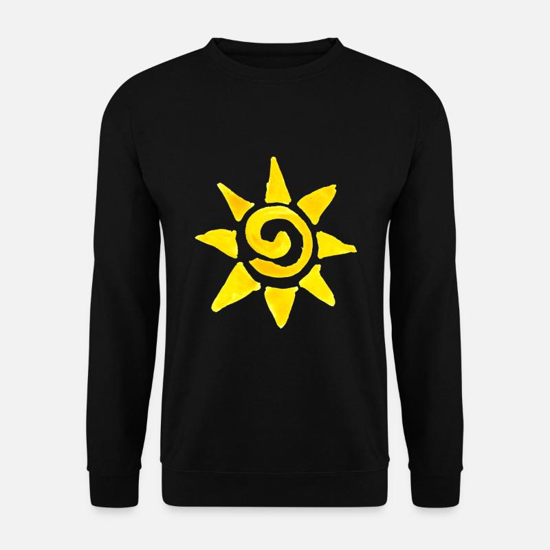 Sonne - Unisex Pullover - Schwarz