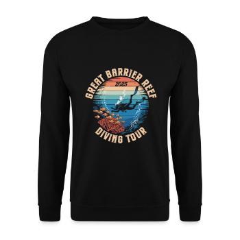 Plongée Grande Barrière de Corail 2025 - Sweat-shirt Unisexe - noir - Devant - Alina (178cm) & Michal (187cm)