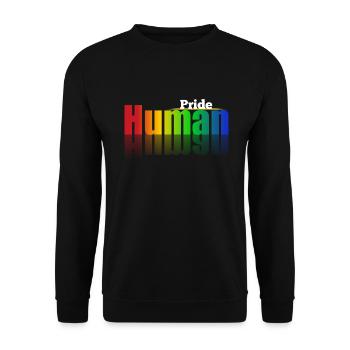 Pride Human - Sweat-shirt Unisexe - noir - Devant - Alina (178cm) & Michal (187cm)