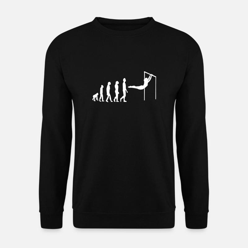 Stufenbarren Gymnastics Turnen Evolution - Unisex Pullover - Schwarz