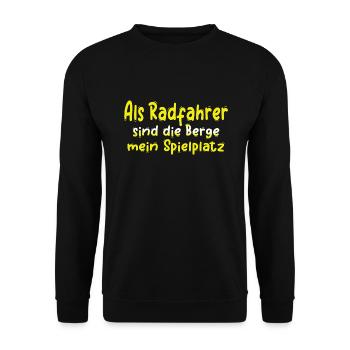 Bicycle Bicycle Bicycle Bike Biker MTB 11 - Unisex Sweatshirt - black - Front - Alina (178cm) & Michal (187cm)