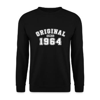 Original Since 1964 vintage birthday birthday - Unisex Sweatshirt - black - Front - Alina (178cm) & Michal (187cm)