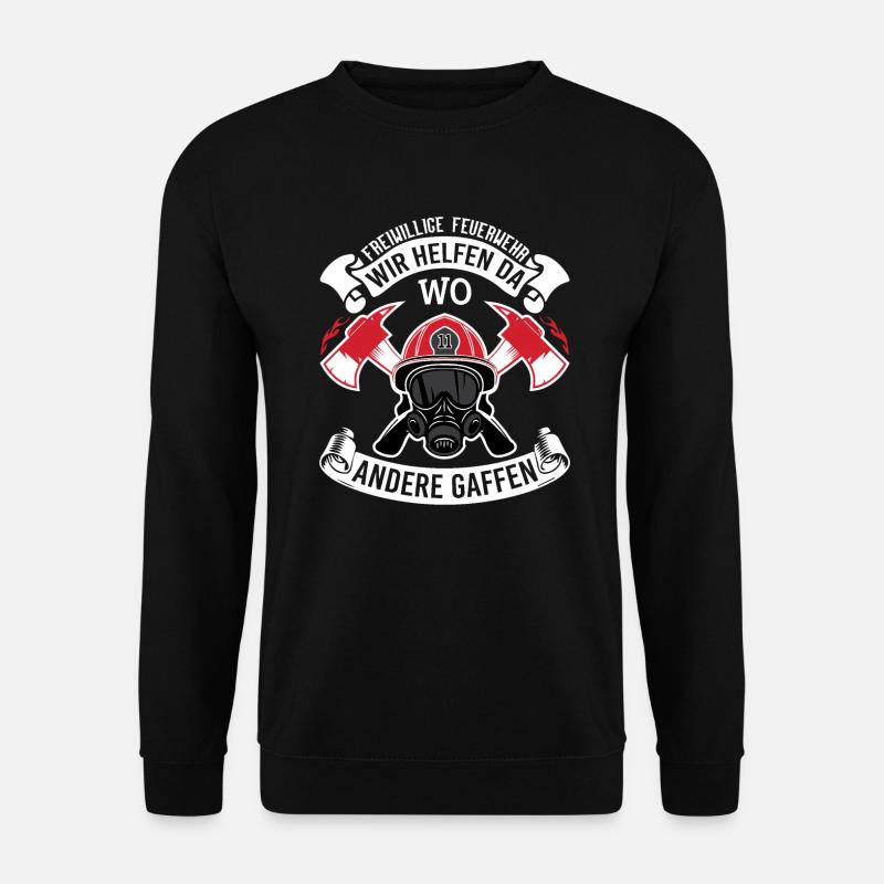 Freiwillige Feuerwehr freiwilliger Feuerwehrmann - Unisex Pullover - Schwarz