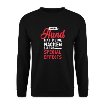 My dog - Unisex Sweatshirt - black - Front - Alina (178cm) & Michal (187cm)