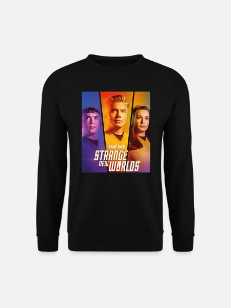 Star Trek Strange New World Spock, Pike Und Una - Unisex Pullover - Schwarz
