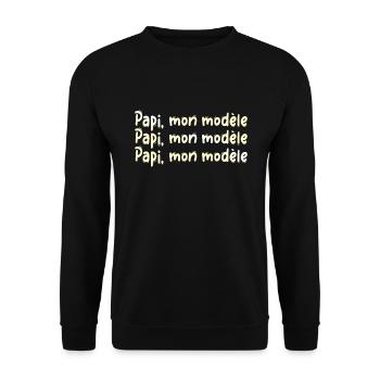GRANDPA DAD GRANDPA HUMOR GRANDPA JOKE 13 - Unisex Sweatshirt - black - Front - Alina (178cm) & Michal (187cm)