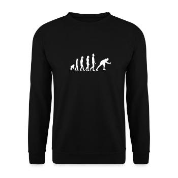 Graffiti Sprayer Evolution - Unisex Sweatshirt - black - Front - Alina (178cm) & Michal (187cm)