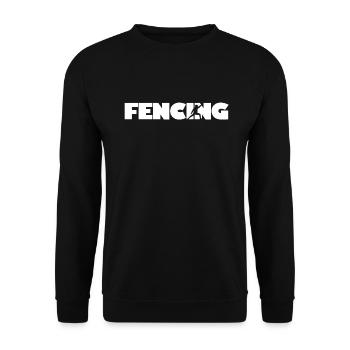 Fechten - Unisex Pullover - Schwarz - Vorne - Alina (178cm) & Michal (187cm)