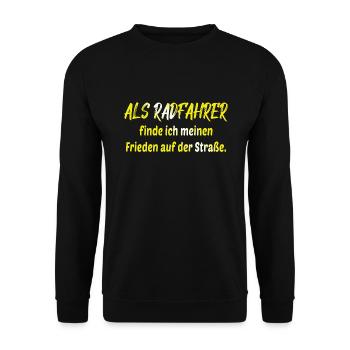 Bicycle Bicycle Bicycle Bike Biker Mountain Bike - Unisex Sweatshirt - black - Front - Alina (178cm) & Michal (187cm)