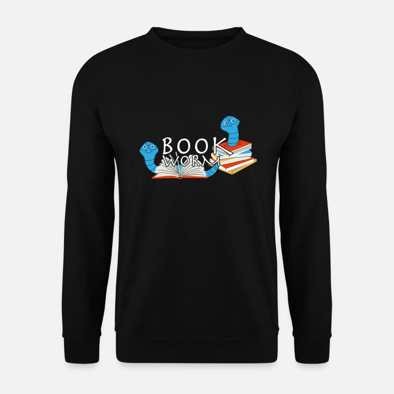 Bookworm Reader's Atte - Unisex Sweatshirt - black