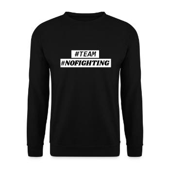 Pas de combats - Sweat-shirt Unisexe - noir - Devant - Alina (178cm) & Michal (187cm)